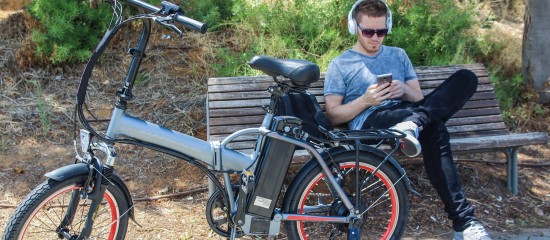 Aller au bureau à vélo électrique